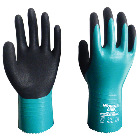 Oil And Gas Abrasion Proof Antibiotic Waterproof Claw Glove Acid-base Chemical Resistant Foam Nitrile Safety Work Glove ► Photo 1/6