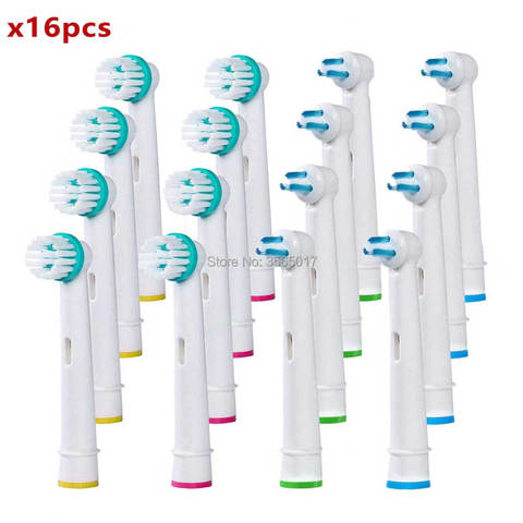16pcs/Set Generic for Oral-B Professional Ortho Brush Head & Power Tip Brush Kit Replacement Electric Toothbrush Heads ► Photo 1/5