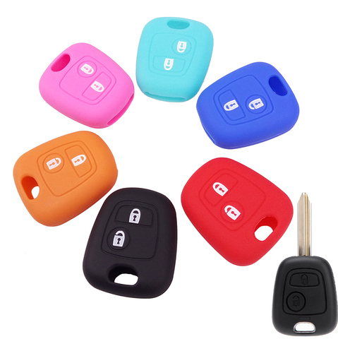 2 Button Silicone Key Cover For Citroen C1 C2 C3 C4 Xsara Picasso For Peugeot 106 107 206 207 307 Fortoyota Aygo Remote Case Fob ► Photo 1/6