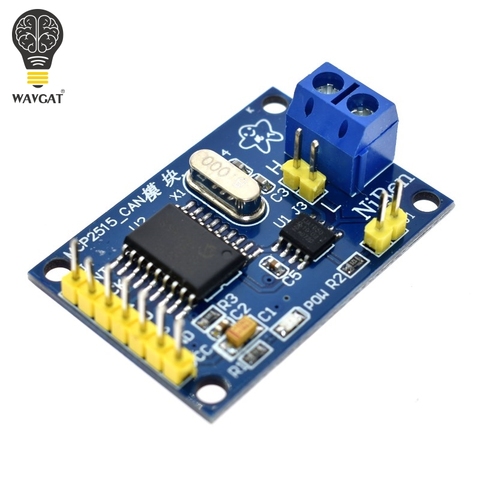 WAVGAT MCP2515 CAN Bus Module Board TJA1050 Receiver SPI For 51 MCU ARM Controller NEW ► Photo 1/5