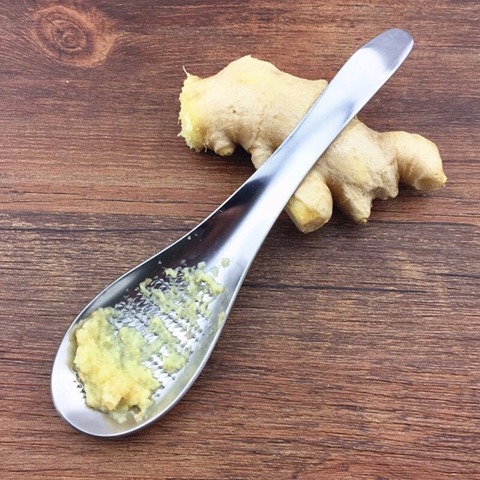 Ginger Grater Spoon Stainless Steel Ginger Tea Spoon Garlic Grater Lemon Zester For Home Kitchen Fruit Vegetable Tool ► Photo 1/2
