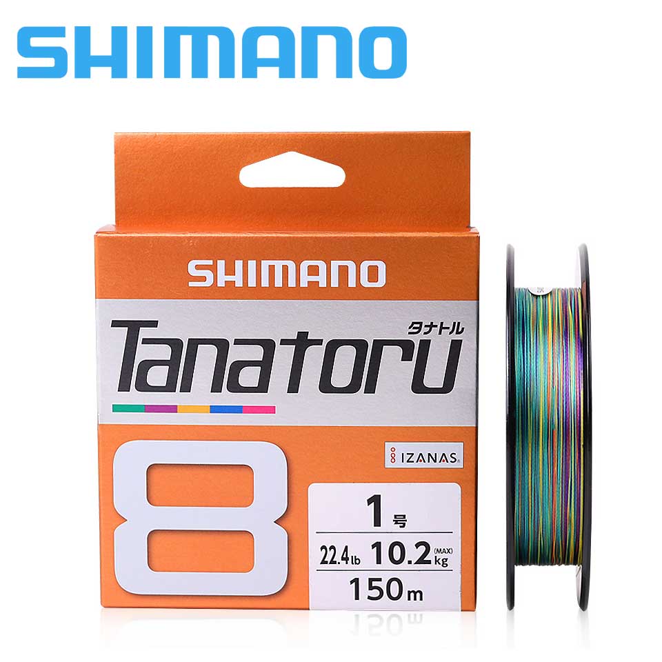 NEW Shimano Tanatoru X8 Multicolor 200m 31.7lbs/14.4kg #1.5 Braided PE Line JPN