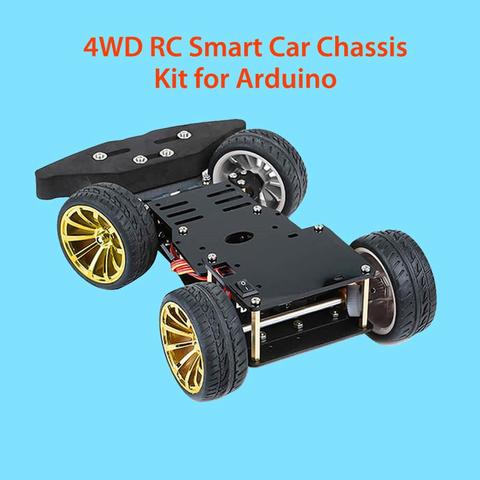 Elecrow 4WD Chassis Smart Car S3003 Metal Servo Bearing Kit for Arduino Metal Gear Motor 25MM Robot Platform DIY Kit Robot Car ► Photo 1/6