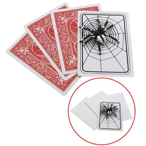 1 Set  New Spider and Net The Web Trick Cards Magic Props Magic Tricks Toys Magician Gimmick Magic Illusion Closed-up Magic toys ► Photo 1/6