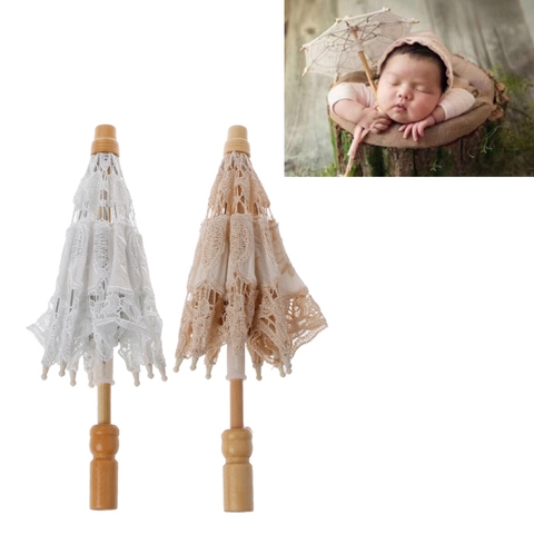 Newborn Baby Photography Props Lace Umbrella Infant Studio Shooting Photo Prop ► Photo 1/6