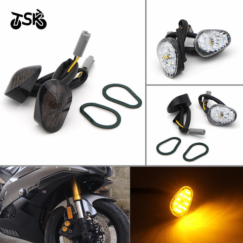 LED Turn Signal Light Indicator Lamp Flush Mount For Yamaha YZF R1 R6 R6S Motorcycle accessories ► Photo 1/6