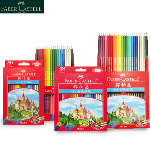Faber Castell 36/48/72 Color Pencil for School Lapiz Oily Professional Sketch Pencils Rainbow Colors Lapis Escolar Stationery ► Photo 1/6