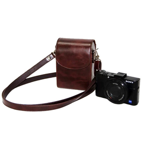 Camera Bag Leather Case Cover for Canon Powershot G9x II G7x Mark II III SX740 SX730 SX720 SX710 SX700 SX620 SX610 SX600 HS ► Photo 1/6