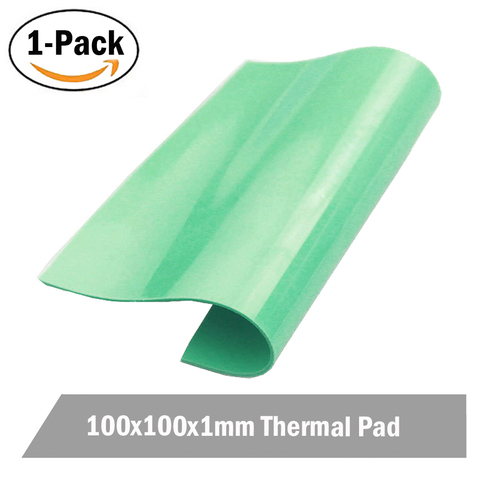 1pcs 100mm x 100mm x 1mm Green Computer for Xbox360 PS GPU CPU VGA Heatsink Cooling Thermal Conductive Silicone Pad ► Photo 1/6