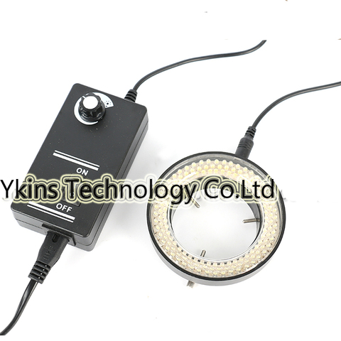 Free shipping 144 LED Adjustable Ring Light illuminator Lamp For Industry Microscope Industrial Camera Magnifier ► Photo 1/2