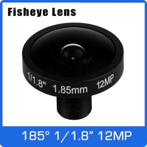 4K Lens 12Megapixel Fisheye 1/1.7 Inch 185 Degree M12 Mount Lens 1.85mm For IMX226 Sensor Ultra 4K Camera Free Shipping ► Photo 1/5