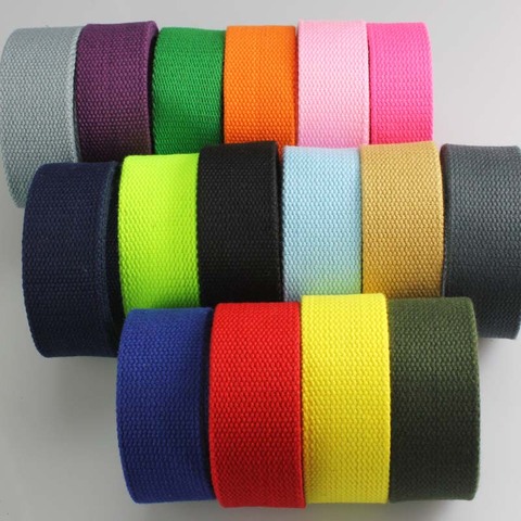 38mm width Cotton Canvas Webbing Tape Bag Straps Belt Sling Fabric Strap Sewing Craft Webbing Trimmings 2 Meter ► Photo 1/5