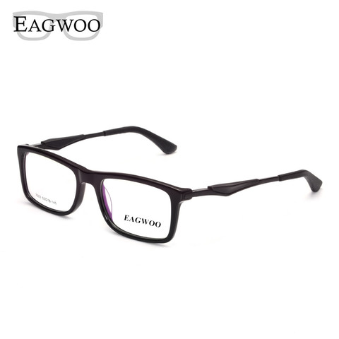 EAGWOO Eyeglasses Full Rim Optical Frame Prescription Spectacle Men Big Size Fashion Super Light Spring Temple Glasses 7023 ► Photo 1/6