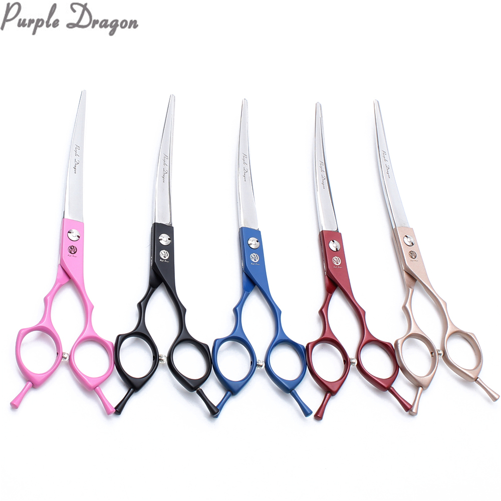Fenice 440c Steel Curved Scissors  Scissors Curved Grooming Dogs - Curved  Scissors - Aliexpress