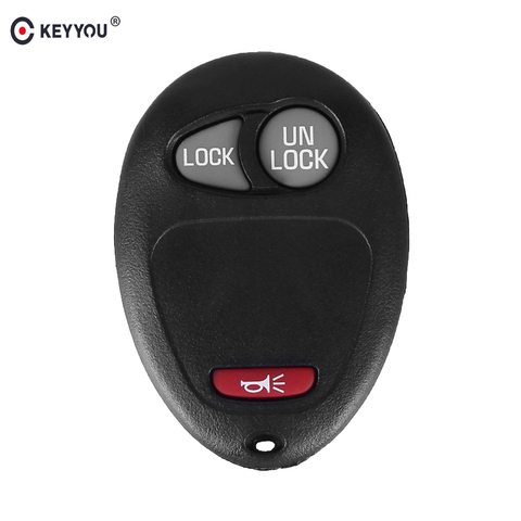 KEYYOU 3 Buttons No Chip Blank Remote 2+1 Panic Key Shell Case Cover For Buick Hummer H3 GMC For Chevrolet Colorado Isuzu ► Photo 1/6