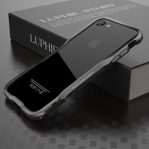 For IPhone 12 PRO 11 PRO X XR XS MAX 7 8 Plus Se 2022 case New High Quality Luxury Aluminum Metal Bumper Shockproof Cover Shell ► Photo 1/6