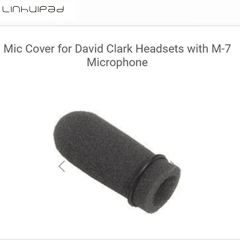 Linhuipad 4pcs Foam windscreen mic windshields quality foam cover suit for David Clark M-7 headset microphones ► Photo 1/6