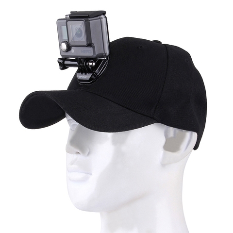 for Go Pro Accessories Canvas Baseball Hat Cap W/ J-Hook Buckle Mount Screw for GoPro HERO 9/87/6/5/4 Session Action Camera ► Photo 1/4