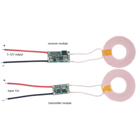 5V 2A Large Current Wireless Power Supply Module Wireless Charger Module Transmitter Receiver Charging Coil Module for Phone ► Photo 1/2