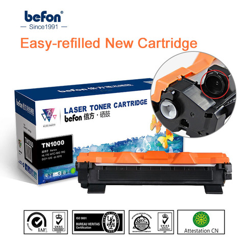befon Toner Cartridge Compatible for Brother TN1000 TN1030 TN1050 TN1060 TN1070 TN1075 TN1095 HL1110 TN 1000 1030 1075 Printer ► Photo 1/5