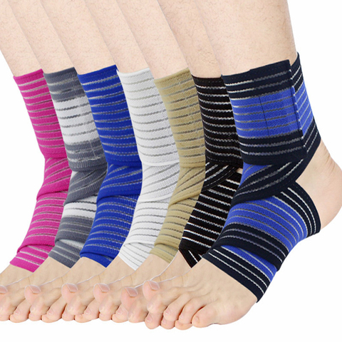 1pc70cm Ankle Support Spirally Wound Bandage Volleyball Basketball Ankle Orotection Adjustable Elastic Bands Sports Safety Brace ► Photo 1/1