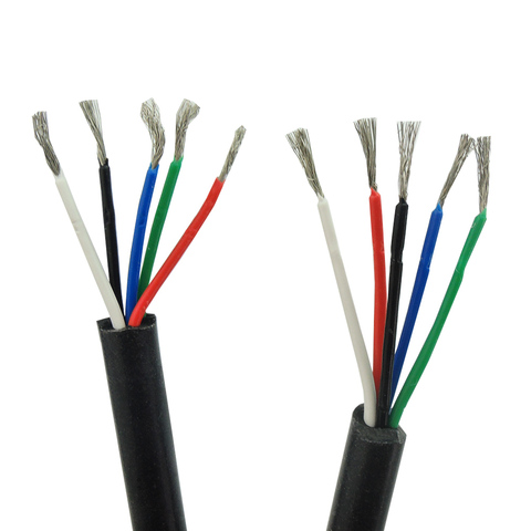 Five Core Black Silicone Wire T12 For HAKKO 936 937 907 Soldering Station Handle Line DIY soldering iron accessories ► Photo 1/6