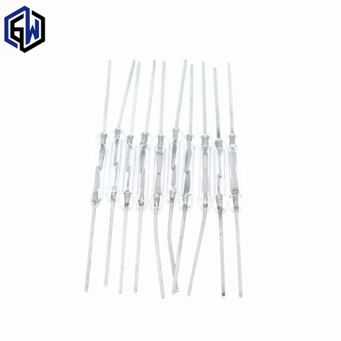 10pcs N/O Reed switch Magnetic Switch 2 * 14mm Normally Open Magnetic Induction switch ► Photo 1/1