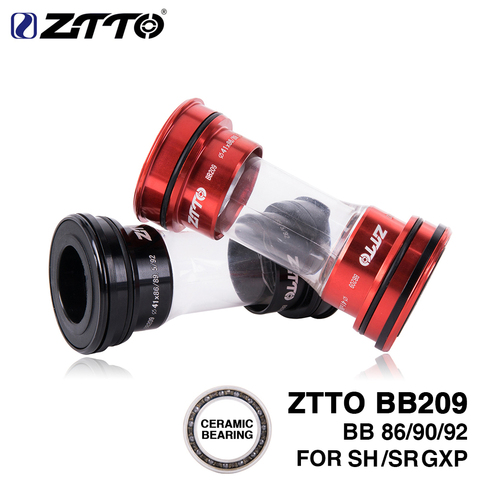 ZTTO Ceramic BB209 Press Fit Bottom Brackets for BB92 BB90 BB86 Frame compatible Road bike MTB 24mm 22mm GXP Crankset Universal ► Photo 1/6