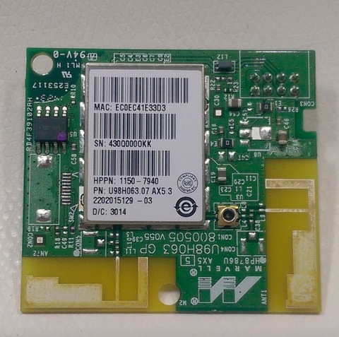 1150-7940 Wireless Card module WIFI Board For HP401 HP251 HP276 HP425 HP M251 M276 M401 M425 M375 M475 Original New ► Photo 1/1