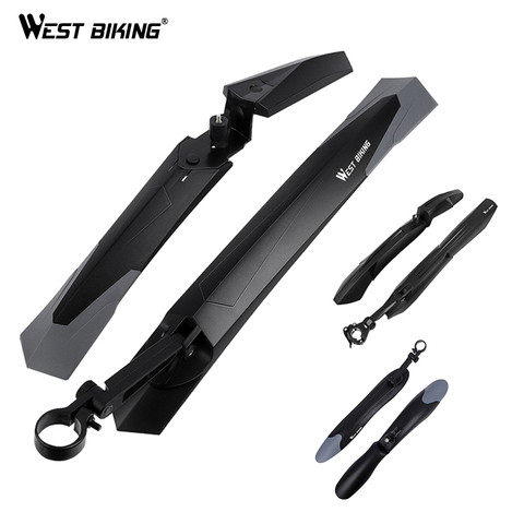 WEST BIKING MTB Bicycle Fenders Cycling Front Rear Mudguard Wings For Mountain Bike Mud Guard 2PCS Quick Release Bike Fender ► Photo 1/6