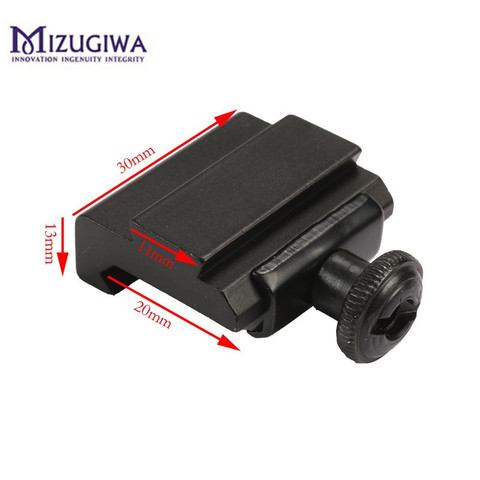 1PC  Hunting Scope Mount 20mm to 11mm Weaver Picatinny To Dovetail Rail Adapter Base Mount Caza Long 30mm ► Photo 1/6