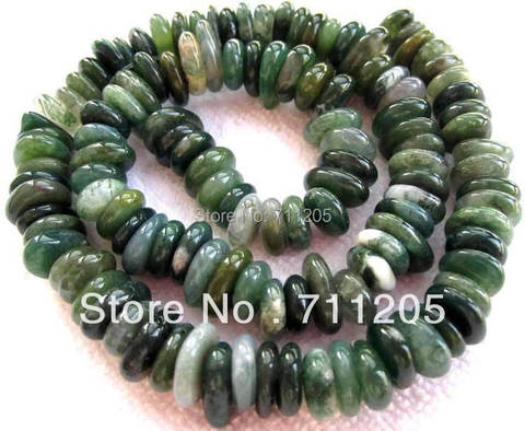 Free shipping ! 9-11mm Natural Grass agates Freeform beads 15