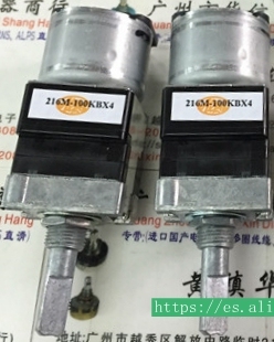 1pcs/lot Japan ALPS RK168 quadruple motor potentiometer 100KBX4 B100K handle length 25MMF 216M ► Photo 1/1