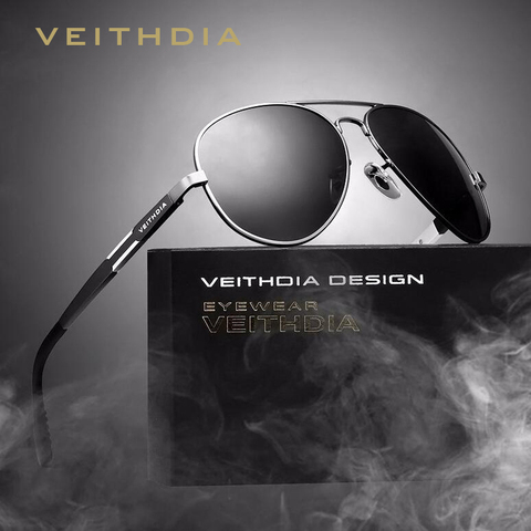 VEITHDIA Aluminum Magnesium Alloy Brand Polarized Mens Sunglasses Sun Glasses Accessories Eyewear Male For Men oculos 6695 ► Photo 1/6
