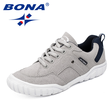 BONA New Classics Style Children Casual Shoes Outdoor Walking Jogging Sneakers Lace Up Boys & Girls Shoes Fast Free Shipping ► Photo 1/6