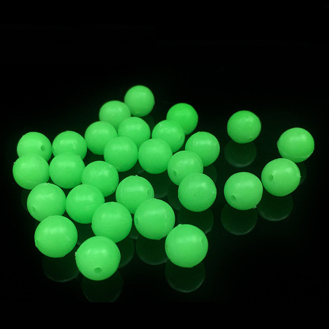 Proleurre 100Pcs/lot 5mm Round Luminous Glow Rig Beads Sea Fishing Lure Floating Float Tackles fishing Accessories ► Photo 1/4