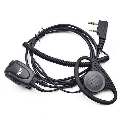 XQF Police 2-Pin Ear Hook Coil Wire Earpiece Headset PTT Mic for Baofeng CB Radio UV 5R UV-B5 UV-5X Walkie Talkie Transceiver ► Photo 1/6