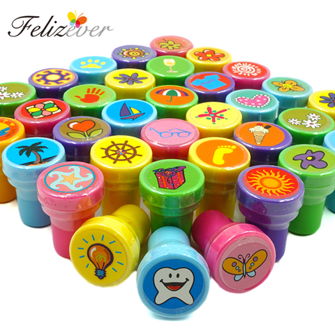 36PCS Self-ink Stamps Kids Birthday Party  Favors for Birthday Giveaways Gift Toys Boy Girl Christmas Goodie Bag Pinata Fillers ► Photo 1/3