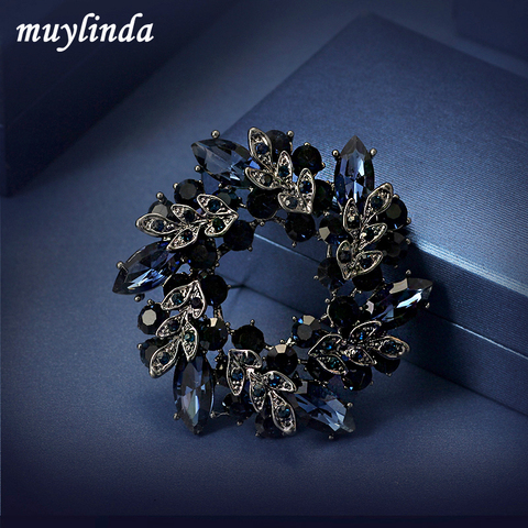 Girls Crystal Bauhinia Flower Brooches Women Banquet Costume Brooch Pin Jewelry Clothes Accessories Jewelry ► Photo 1/6