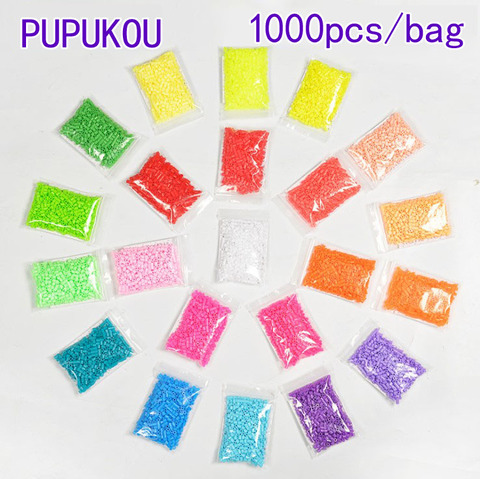 1000pcs/bag 5mm Perler/Hama Beads Puzzle Toys Kids perler Education Diy Toys 3D Puzzle PUPUKOU Beads ► Photo 1/6