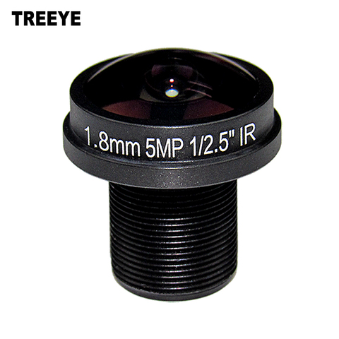 1.8mm Lens CCTV Fisheye Lens 5MP  IR M12 CCTV CamerLens 5Megapixel HD For HD IP Camera 180D Wide Viewing Angle F2.0 1/2.5