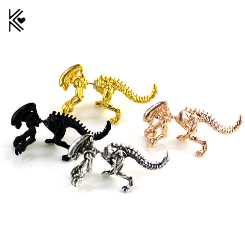 New The Aliens Dinosaur Ear Clip 4 Color Earrings Animal Piercing Ear Jewelry Can Dropshipping Gift For Women Fashion Jewelry ► Photo 1/5