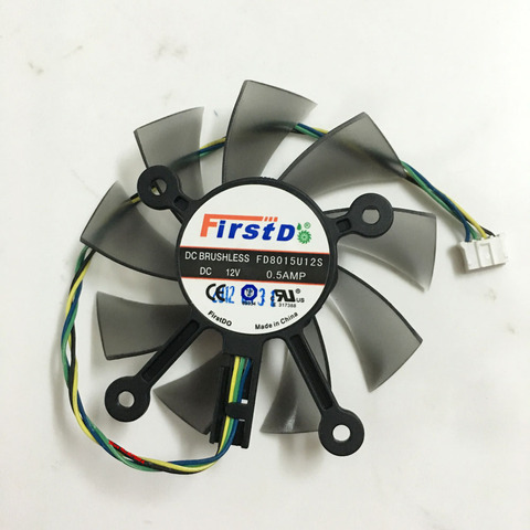 75mm FD8015U12S 0.5A GTX1050ti GTX750 GTX750ti GPU VGA Video Cooler Fan For ASUS GTX 1050ti/750/750ti Graphics Card Cooling ► Photo 1/3