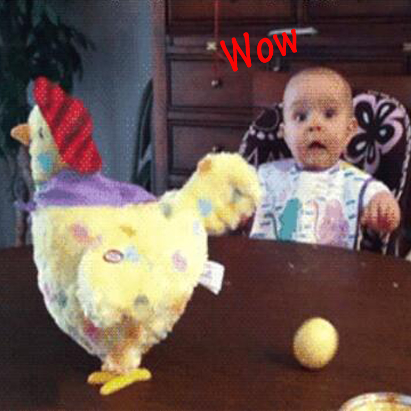 A Hen Funny Chicken Toy Trick Hen Lay Egg Shocker Joke Gift Children Anti Stress 
