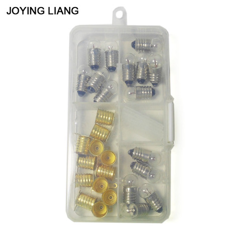 JOYING LIANG Mixed PACK 1.5V /2.5V / 3.8V 0.3A Light Beads Student Physical Electric Experiment Mini Lamp Small Bulb + Holder ► Photo 1/4