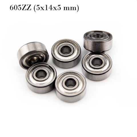 (10 PCS) 605ZZ (5x14x5 mm) Metal Shielded Ball Bearing Bearings 605z ► Photo 1/1