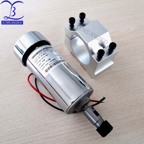 52mm cnc spindle 400w ER11 chuck DC 12-48v 400W Spindle motor cnc for Engraving Machine + clamp ER11 3.175MM for PCB Engraving ► Photo 1/1