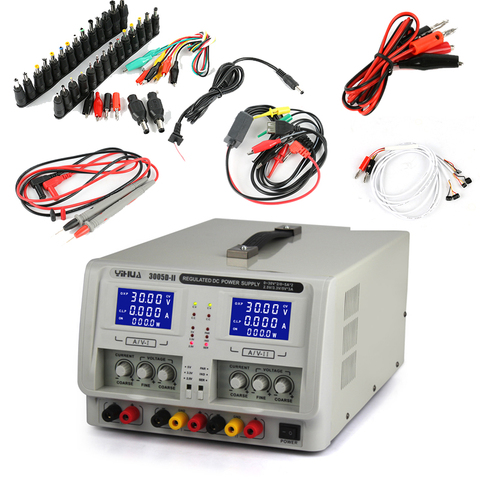 YIHUA 3005D-II Dual Channel Triple Adjustable Laboratory Lab Switching Digital Linear DC Power Supply 30V 5A 3A + DC JACK ► Photo 1/1