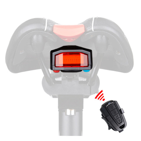 Wireless Electric Cycling Bell light Bicycle Alarm Light Cycling Taillight horn LED Anti-theft Remote bike Accessories ► Photo 1/6
