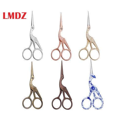 LMDZ Metal Cutting Sewing Scissors Vintage Stork Scissors Shears Cross Stitch Embroidery Fabric Tailor's Scissor Thread Trimmer ► Photo 1/6